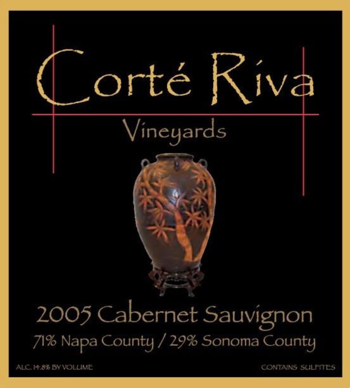 Corte Riva Cabernet Sauvignon 2005 Front Label