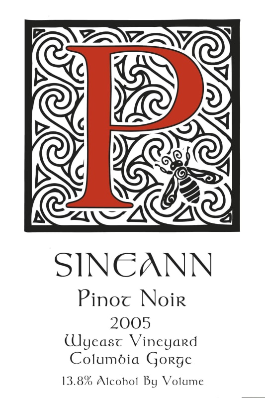 Sineann Wy'east Pinot Noir 2005 Front Label