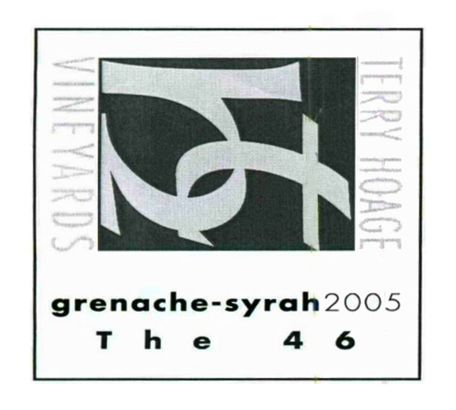 Terry Hoage The 46 Grenache - Syrah 2005 Front Label