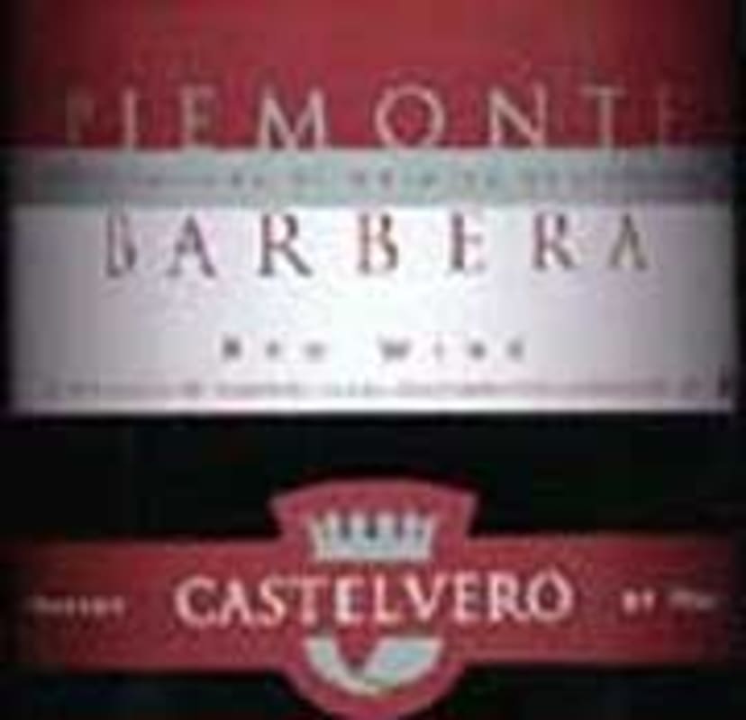 Castelvero Piemonte Barbera 2000 Front Label
