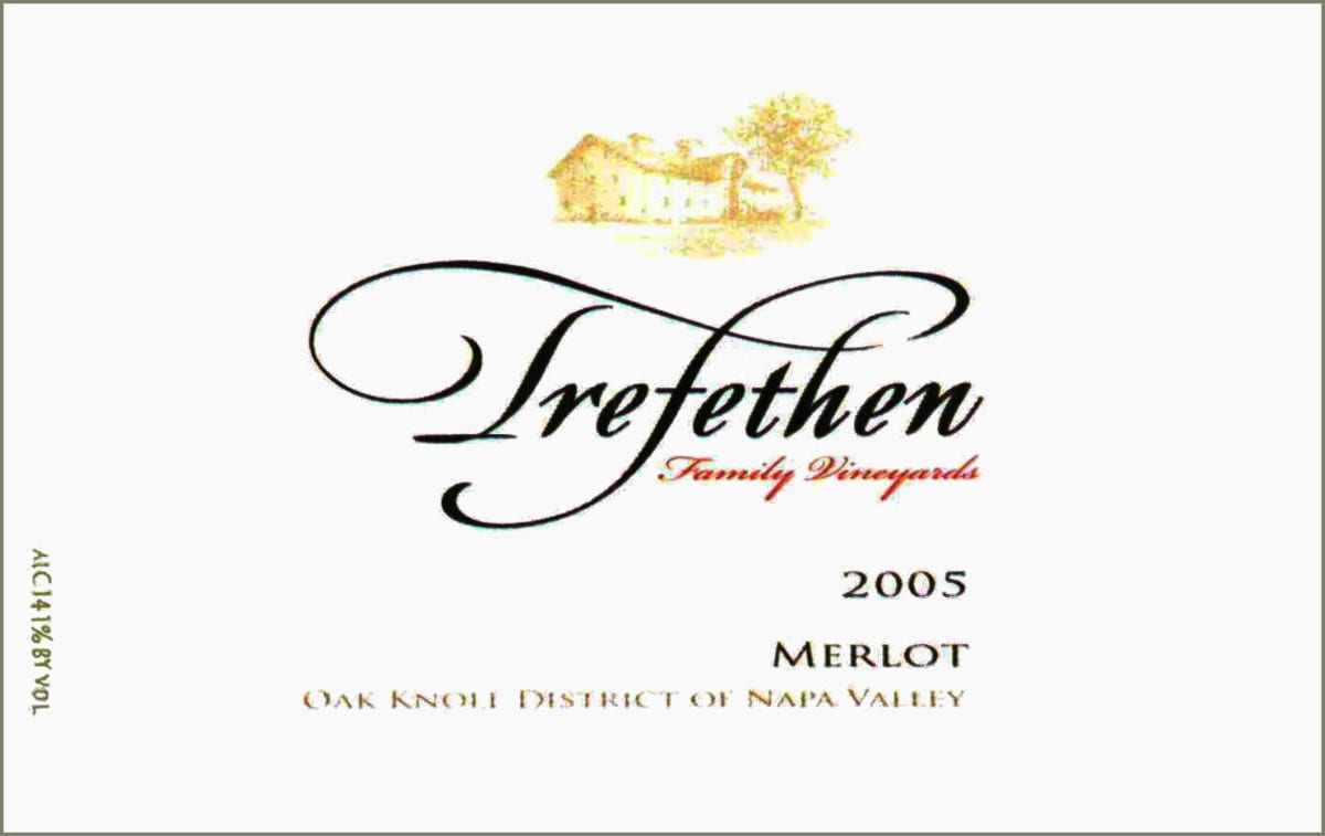 Trefethen Merlot 2005 Front Label