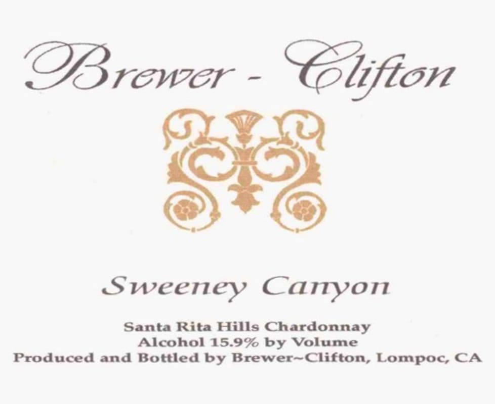 Brewer-Clifton Sweeney Canyon Chardonnay 2005 Front Label