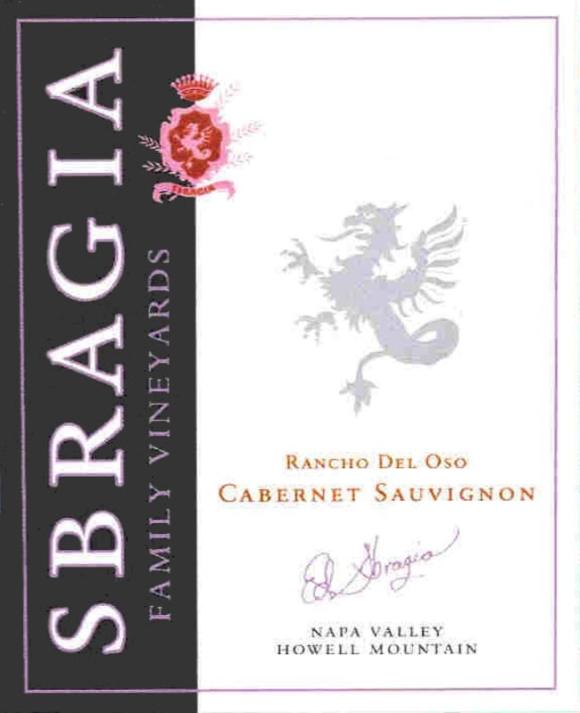 Sbragia Rancho del Oso Cabernet Sauvignon 2005 Front Label