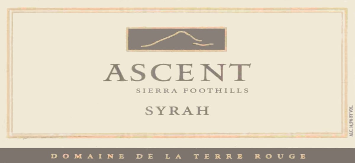 Terre Rouge Ascent Syrah 2005 Front Label