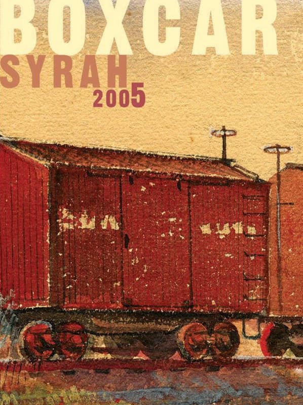 Red Car Box car Syrah 2005 Front Label
