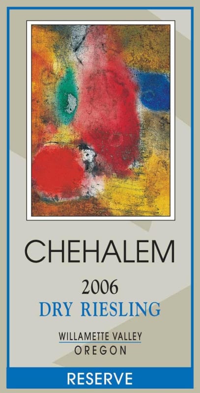 Chehalem Reserve Dry Riesling 2006 Front Label