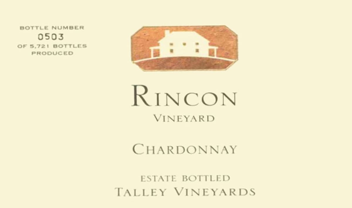 Talley Rincon Vineyard Chardonnay 2006 Front Label