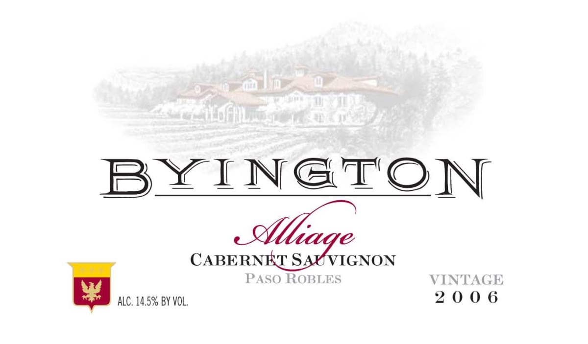Byington Alliage - Red Meritage 2006 Front Label