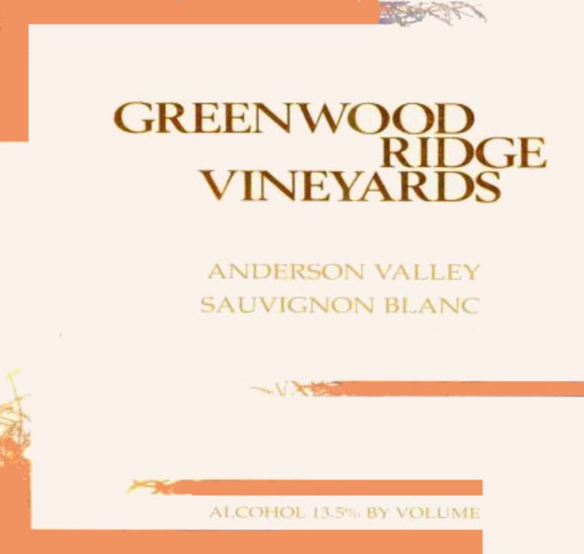 Greenwood Ridge Anderson Valley Sauvignon Blanc 2006 Front Label