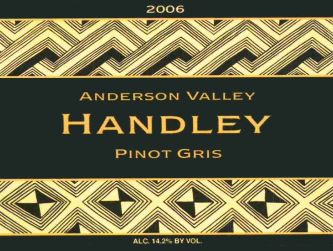 Handley Anderson Valley Pinot Gris 2006 Front Label