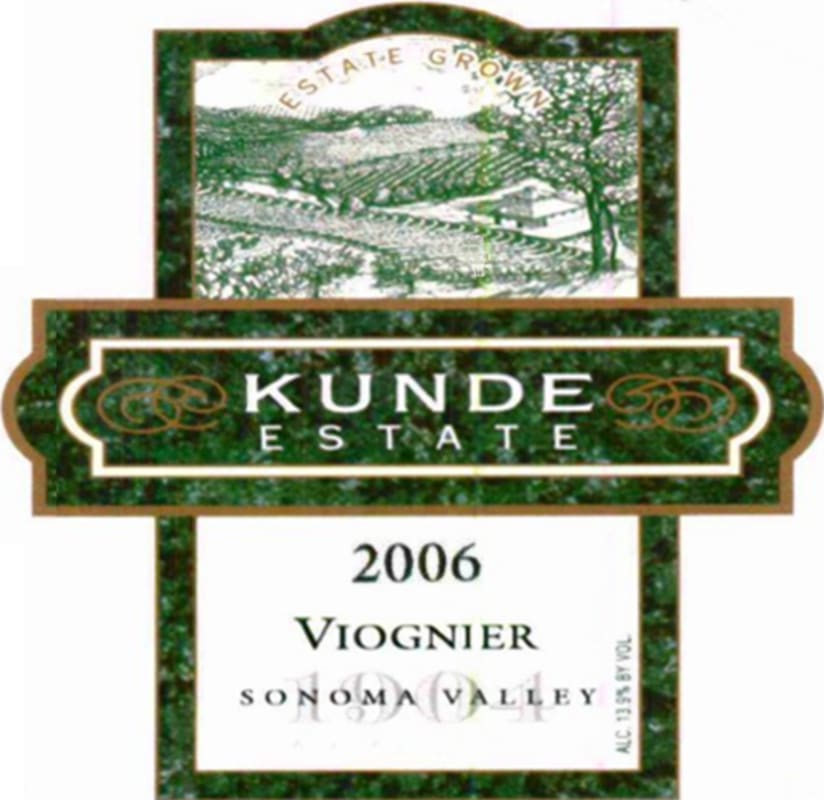 Kunde Viognier 2006 Front Label