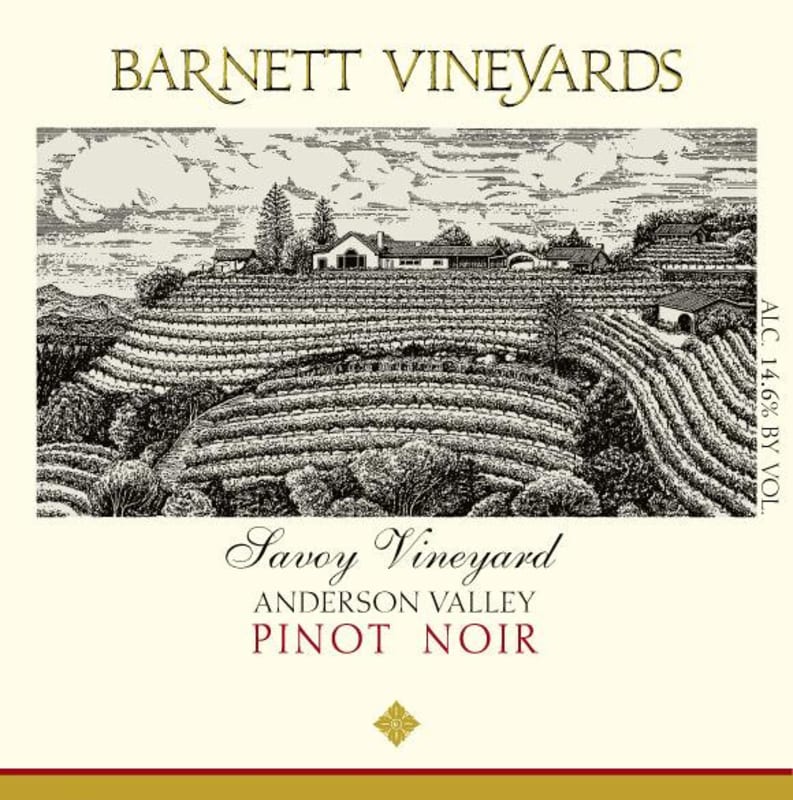 Barnett Vineyards Savoy Vineyard Pinot Noir 2006 Front Label