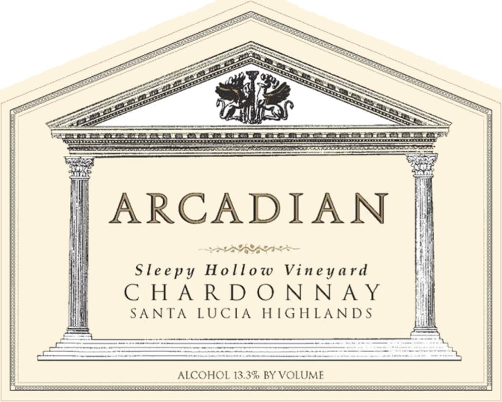 Arcadian Sleepy Hollow Vineyard Chardonnay 2006 Front Label