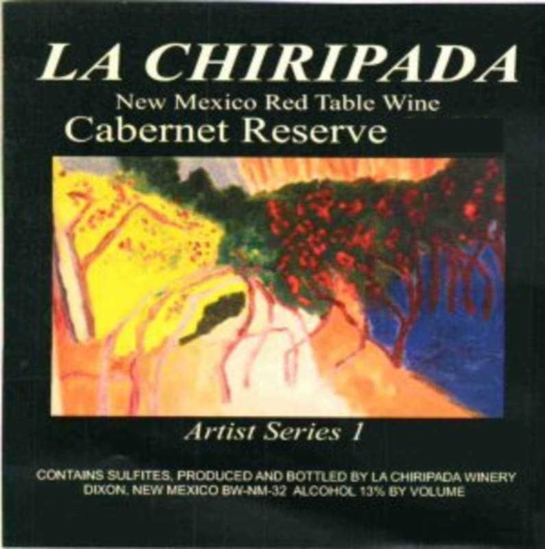 La Chiripada Winery Artist Series 1 Cabernet Reserve 2007 Front Label