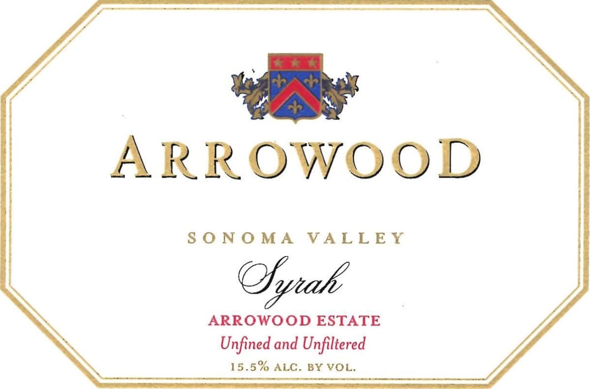 Arrowood Sonoma Valley Syrah 2006 Front Label