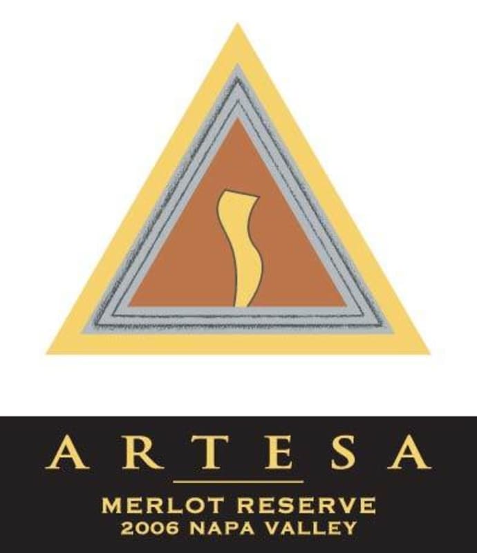 Artesa Reserve Merlot 2006 Front Label