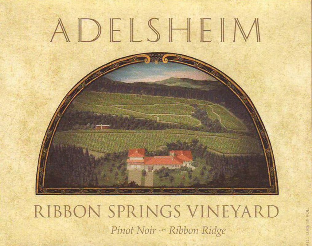 Adelsheim Ribbon Springs Vineyard Pinot Noir 2006 Front Label