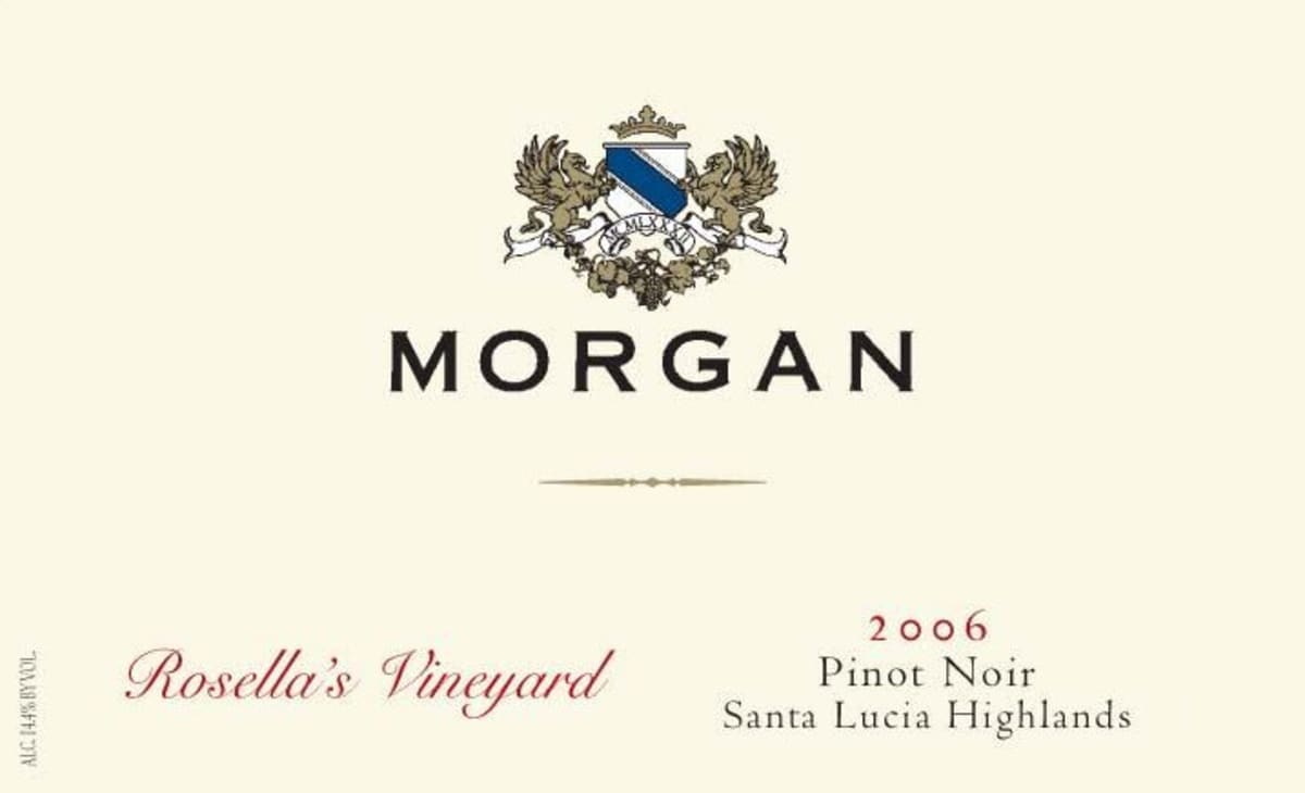 Morgan Rosella Vineyard Pinot Noir 2006 Front Label