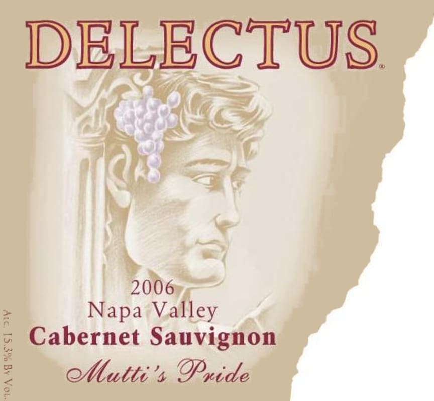 Delectus Mutti's Pride Cabernet Sauvignon 2006 Front Label