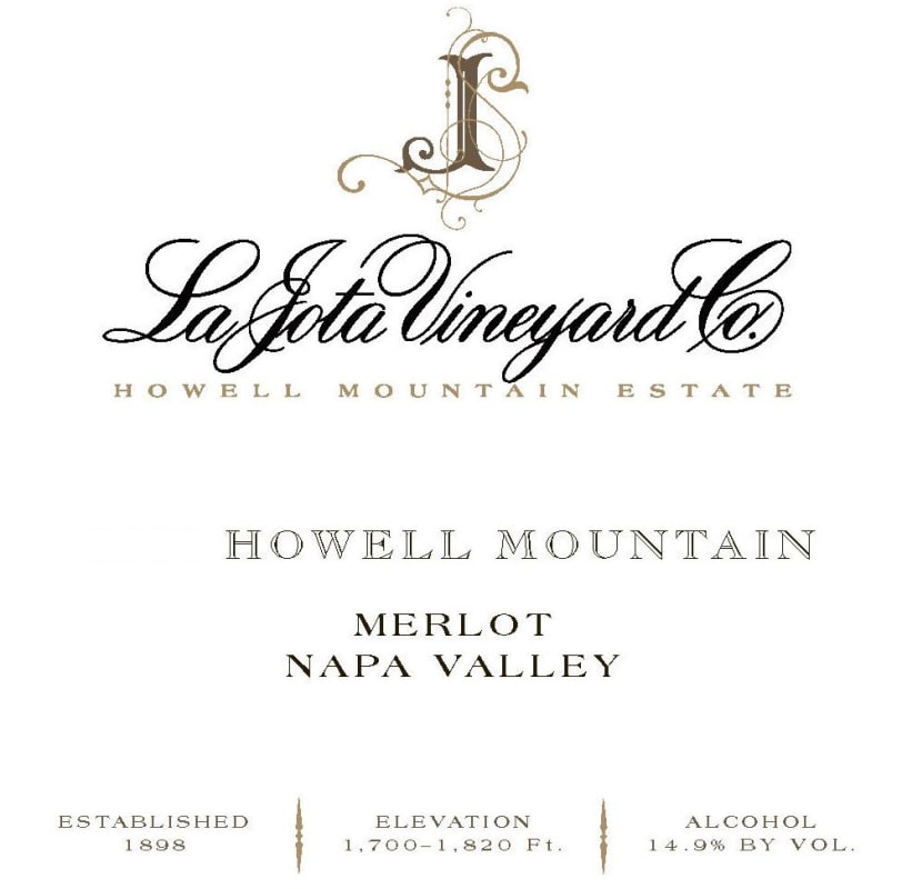 La Jota Howell Mountain Merlot 2006 Front Label