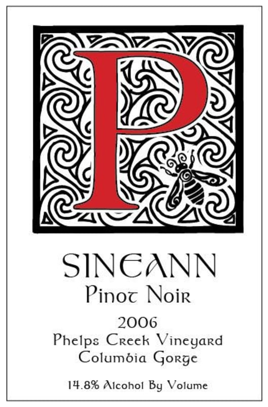 Sineann Phelps Creek Pinot Noir 2006 Front Label