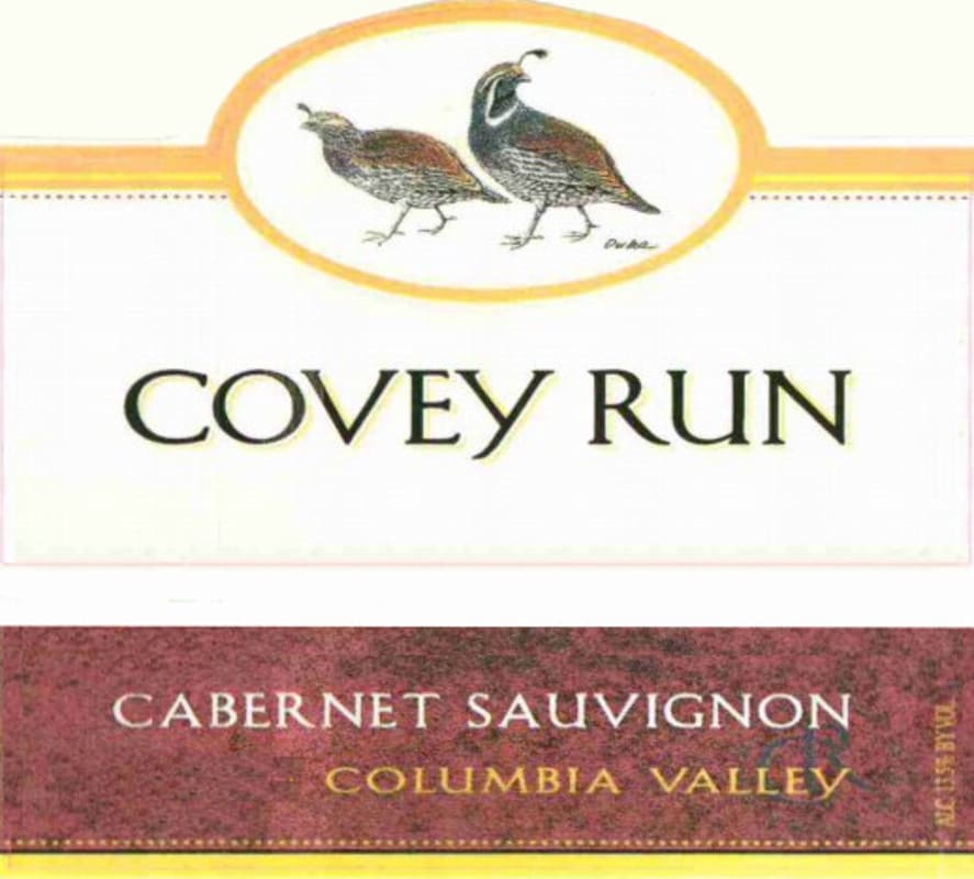 Covey Run Cabernet Sauvignon 2006 Front Label