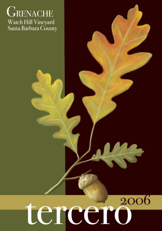 Tercero Watch Hill Vineyard Granache 2006 Front Label