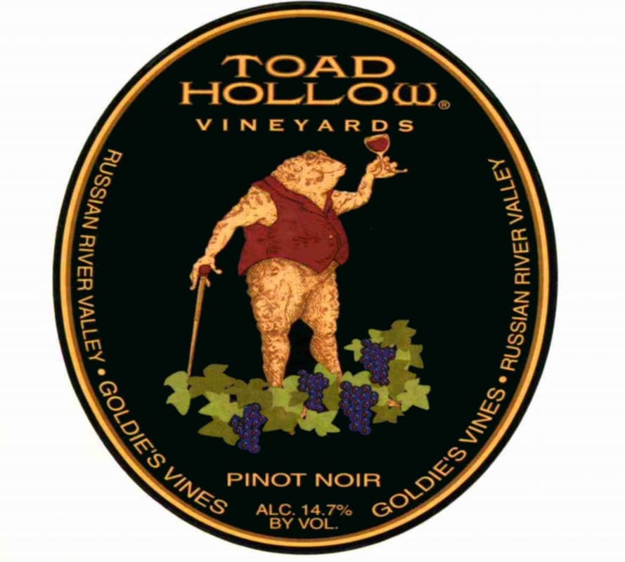 Toad Hollow Goldie's Vines Pinot Noir 2006 Front Label