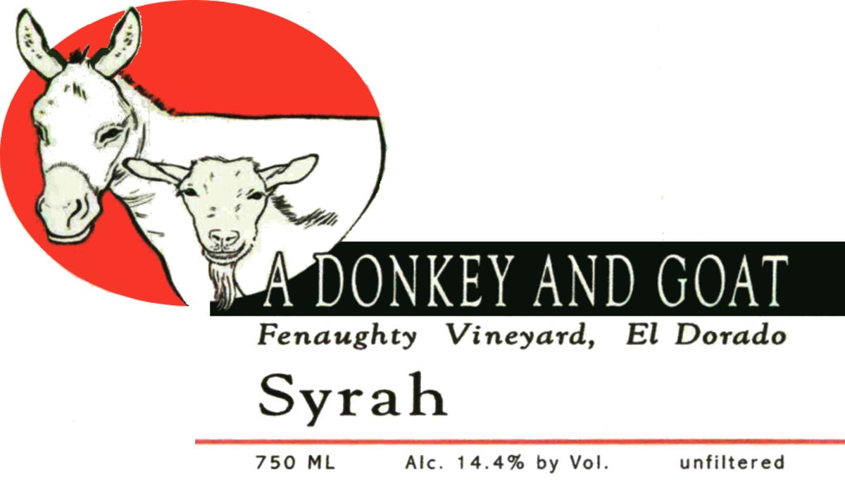 Donkey & Goat Fenaughty Vineyard Syrah 2006 Front Label
