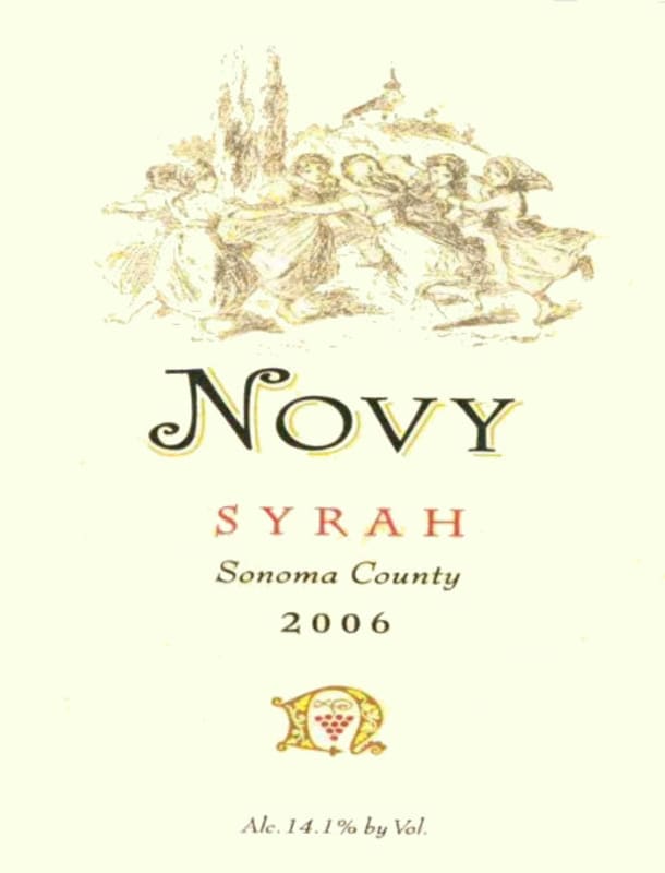 Novy Sonoma County Syrah 2006 Front Label