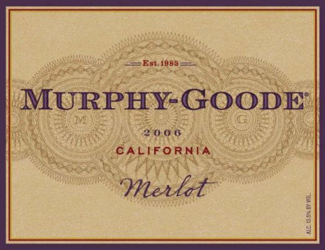 Murphy-Goode California Merlot 2006 Front Label