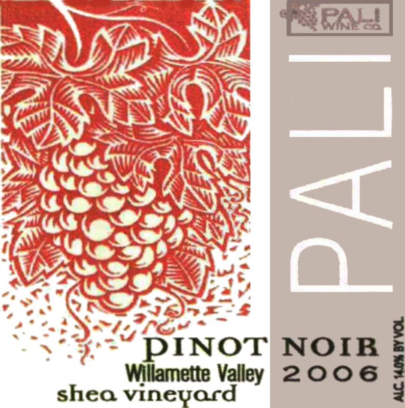 Pali Wine Co Shea Vineyard Pinot Noir 2006 Front Label