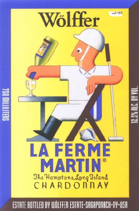 Wolffer The Hamptons Long Island La Ferme Marti Chardonnay 2007 Front Label