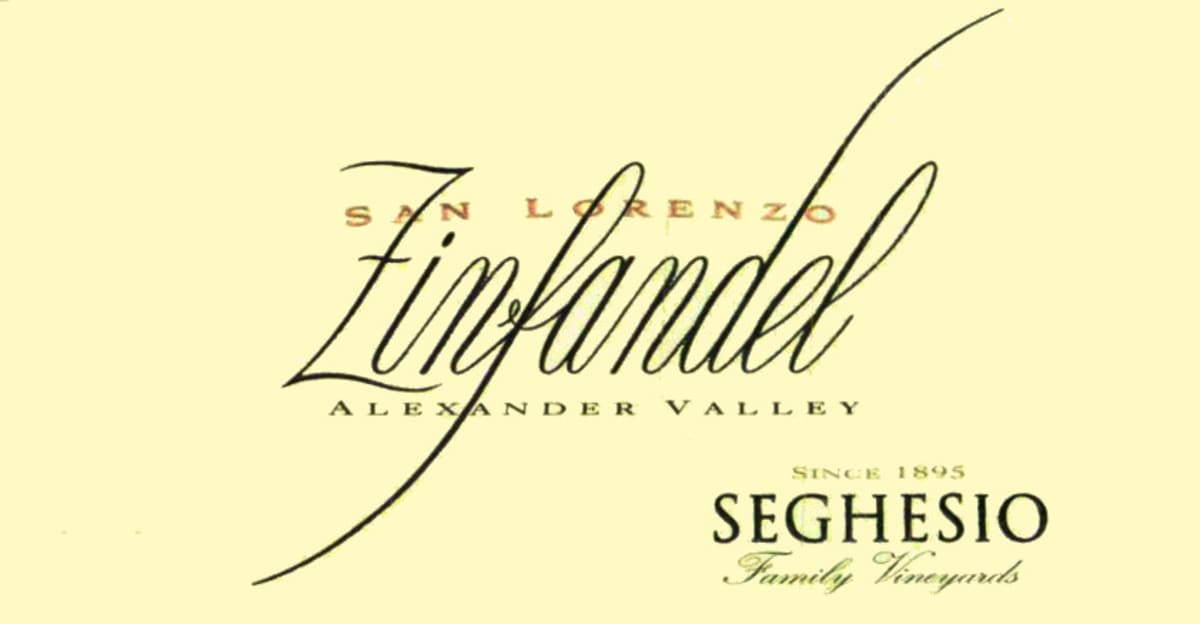 Seghesio San Lorenzo Vineyard Zinfandel 2007 Front Label