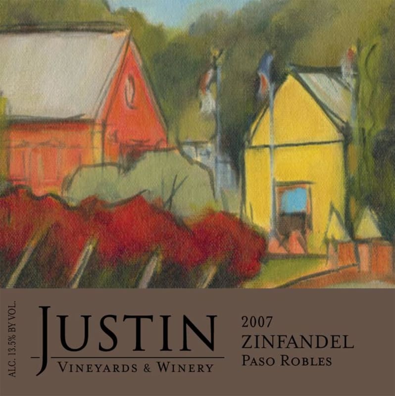 Justin Paso Robles Zinfandel 2007 Front Label