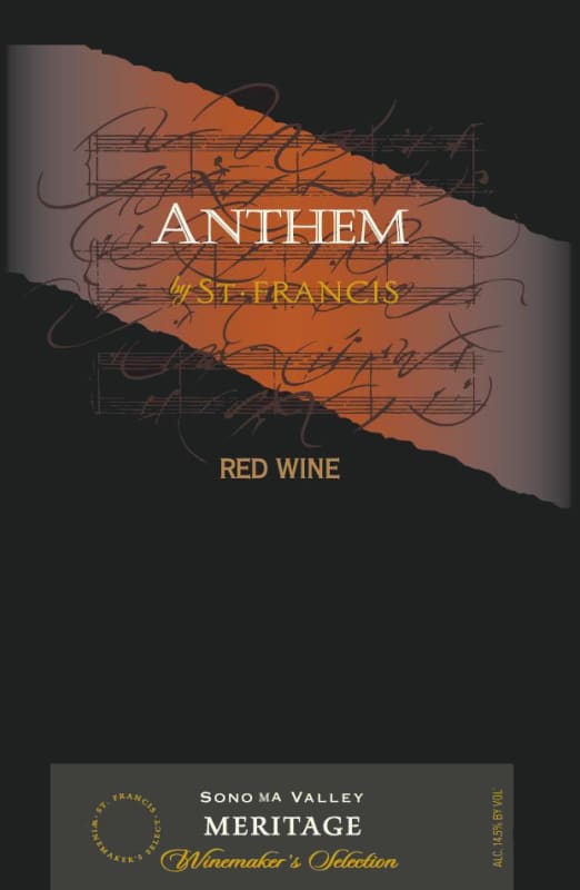 St. Francis Anthem Meritage 2007 Front Label