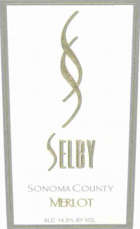 Selby Merlot 2007 Front Label