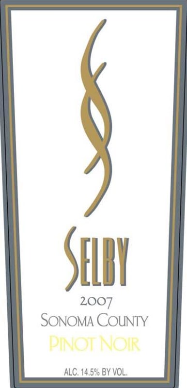 Selby Pinot Noir 2007 Front Label