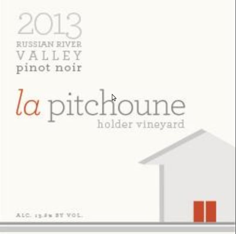 La Pitchoune Winery Holder Vineyard Pinot Noir 2013 Front Label