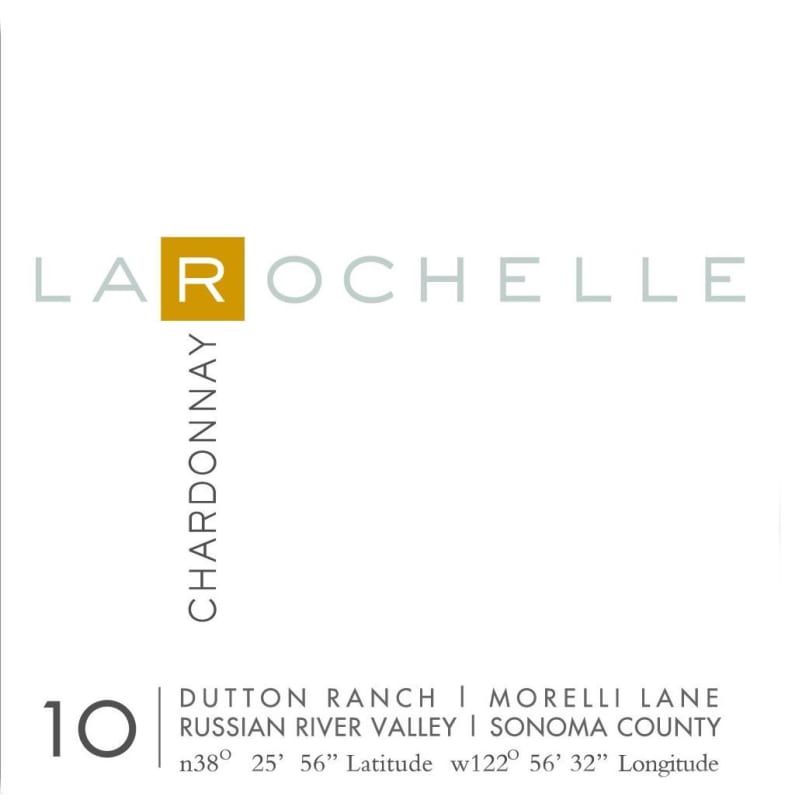 La Rochelle Winery Dutton Ranch Morelli Lane Chardonnay 2010 Front Label