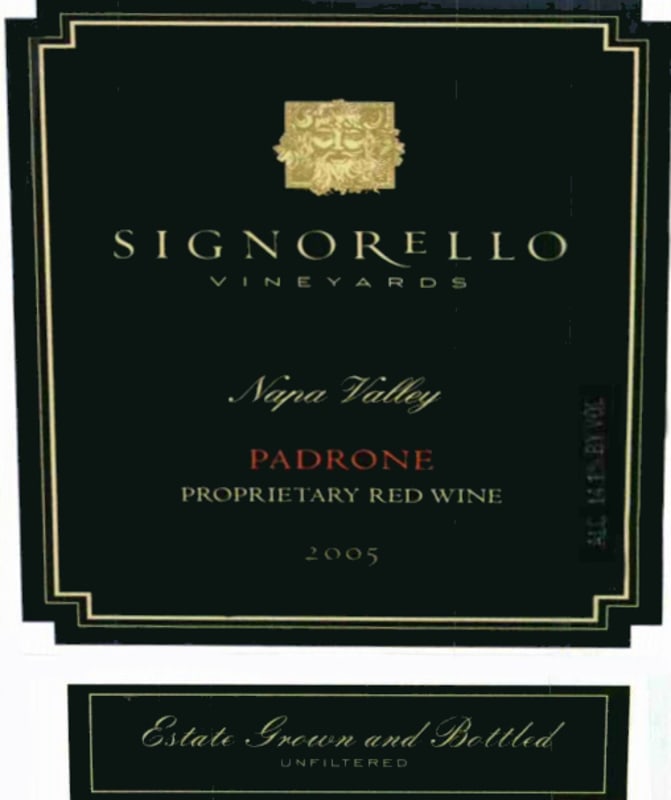 Signorello Padrone Cabernet Sauvignon 2007 Front Label