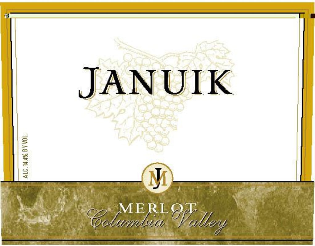Januik Winery Merlot 2007 Front Label