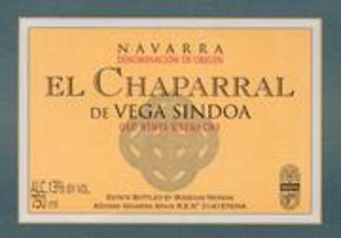 Bodegas Nekeas El Chaparral de Vega Sindoa Old Vines Garnacha 2000 Front Label