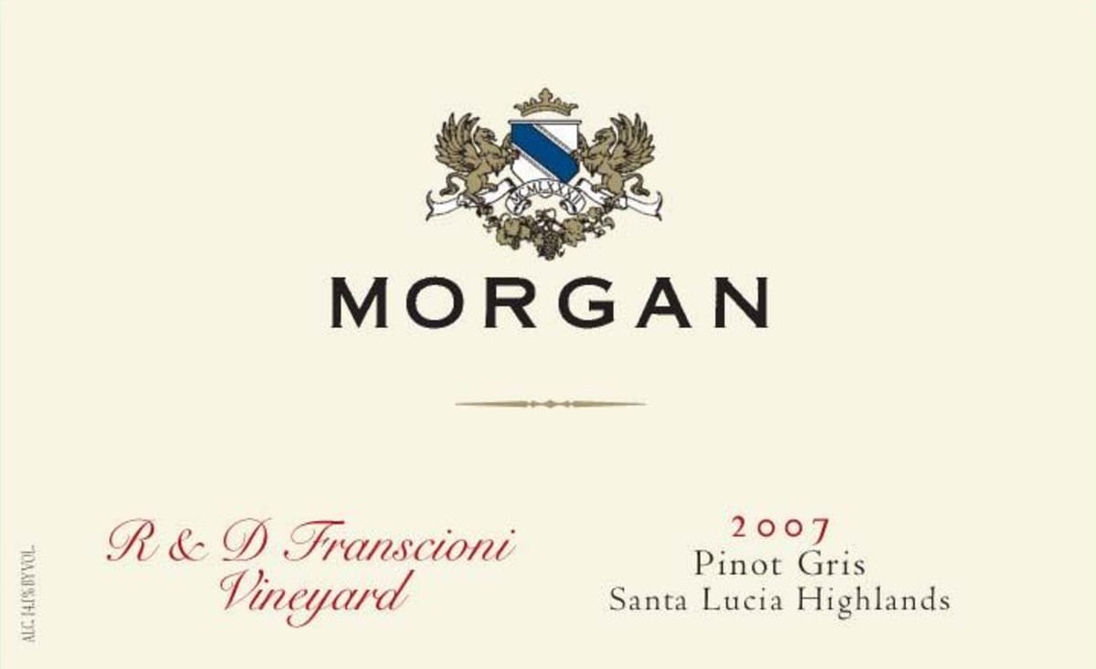 Morgan R&D Franscioni Vineyard Pinot Gris 2007 Front Label
