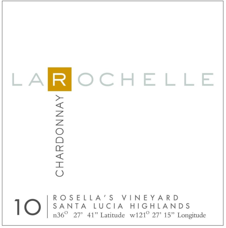 La Rochelle Winery Rosellas Vineyard Chardonnay 2010 Front Label