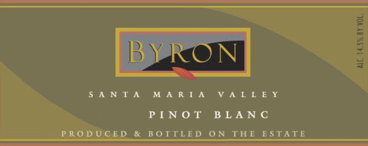 Byron Pinot Blanc 2007 Front Label