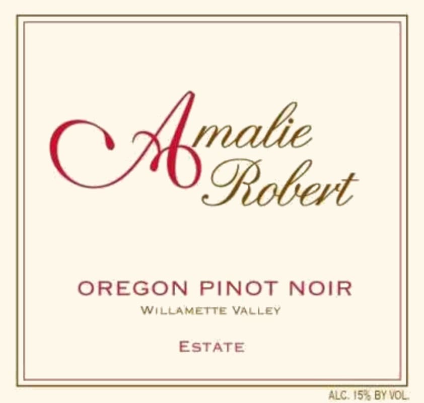 Amalie Robert Estate Pinot Noir 2007 Front Label