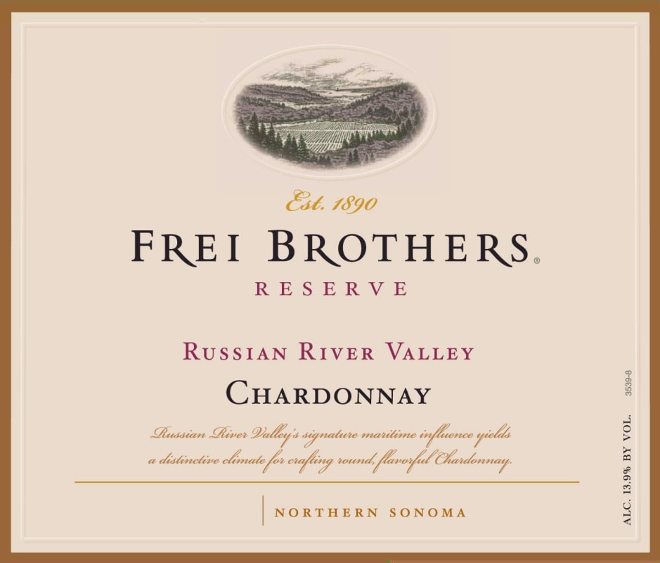 Frei Brothers Reserve Chardonnay 2007 Front Label
