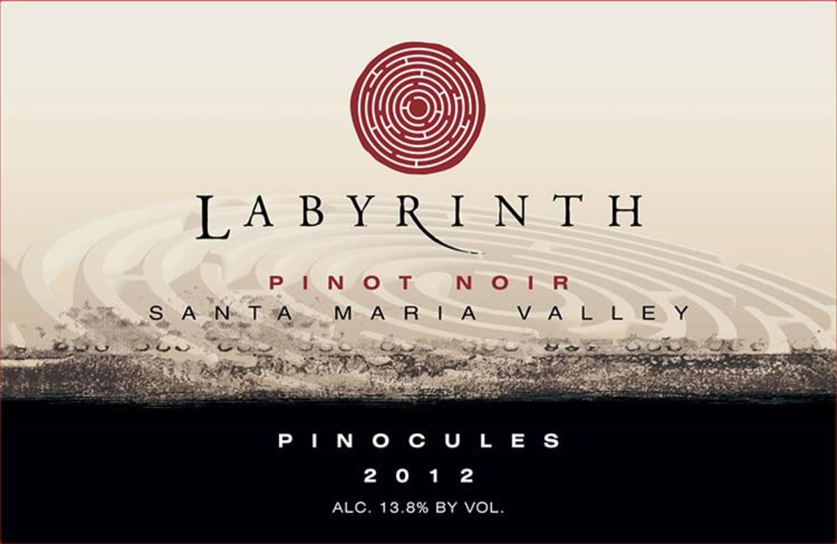Labyrinth Wine Cellars Pinocules Pinot Noir 2012 Front Label