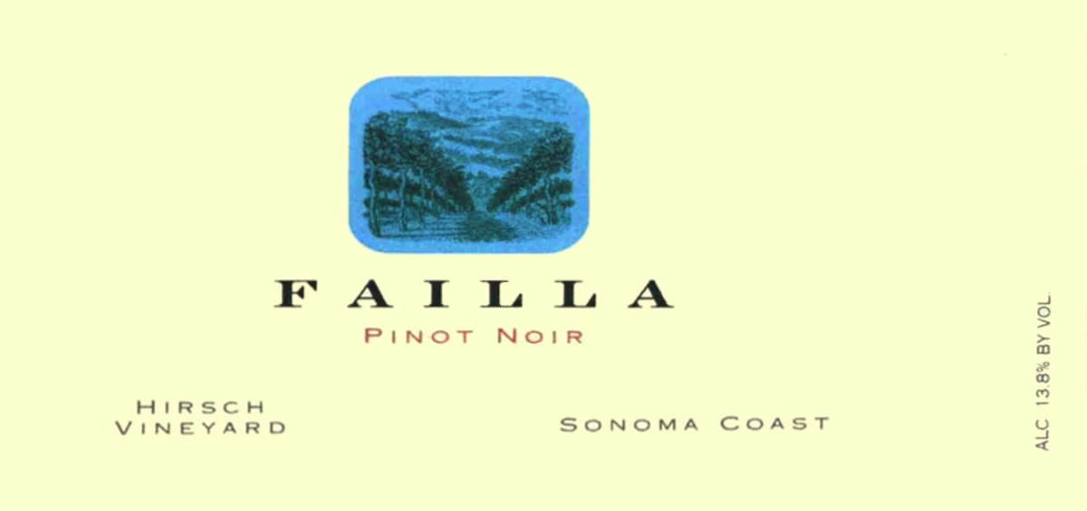 Failla Hirsch Vineyard Pinot Noir 2007 Front Label